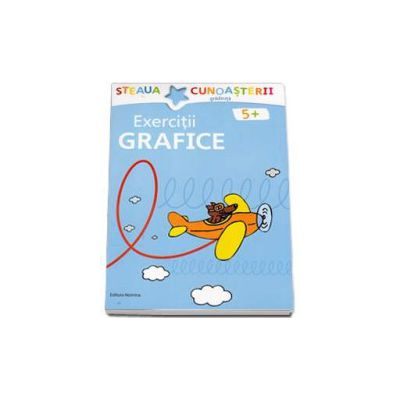 Exercitii grafice pentru gradinita - Bleu (Steaua cunoasterii)