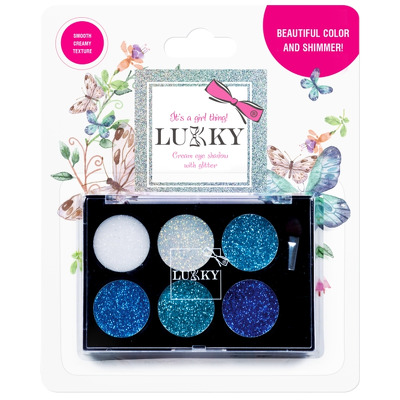 Fard de ochi pentru copii cu sclipici 6 bucati