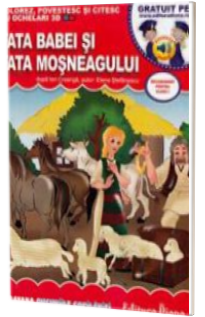 Fata babei si fata mosneagului. Colorez, povestesc si citesc cu ochelari 3D