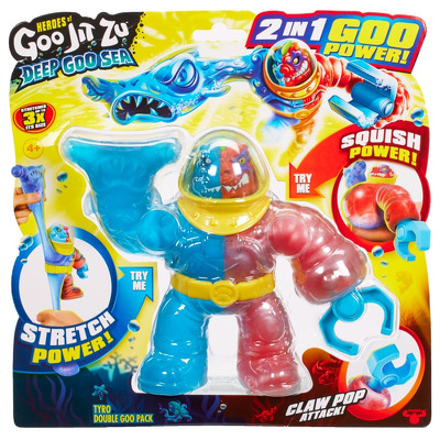 Figurina elastica Goo Jit Zu Deep Goo Sea doua culori Tyro