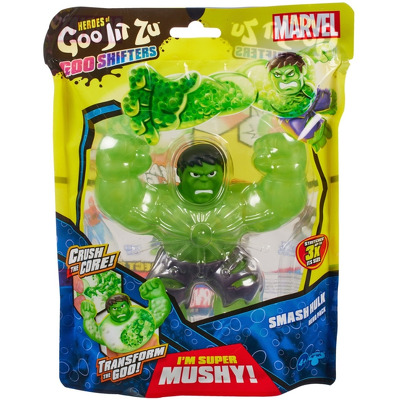 Figurina elastica Goo Jit Zu Goo Shifters Marvel - Green Hulk