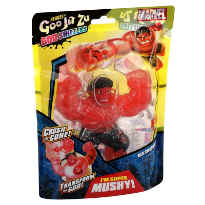 Figurina elastica Goo Jit Zu Goo Shifters Marvel – Red Hulk