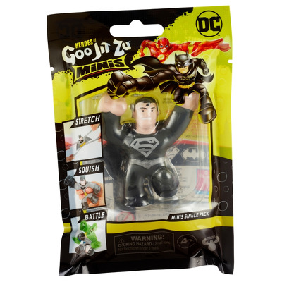 Figurina elastica Goo Jit Zu Minis DC S4 Black Suit Superman