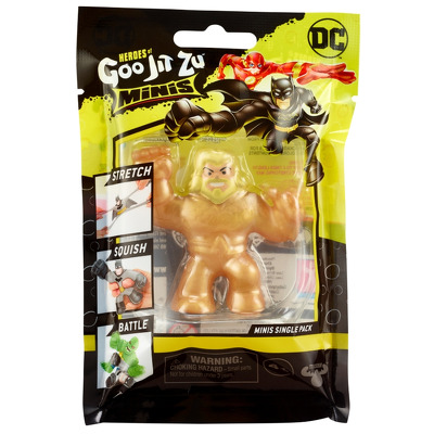 Figurina elastica Goo Jit Zu Minis DC S4 Gold Armor Aquaman