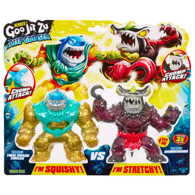 Figurina elastica Goo Jit Zu set 2 Smash Thrash vs Hammerhook