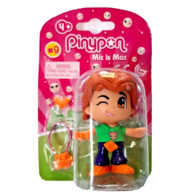 Figurina Papusa Pinypon Baietel cu Par Saten