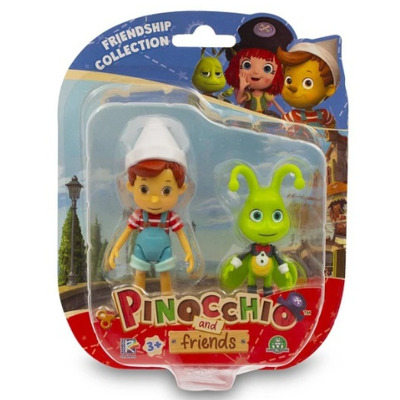 Figurina Pinocchio si Prietenii. Pinocchio si The Talking Cricket