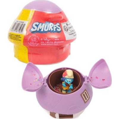 Figurina si casuta mov Ciuperca Strumfii