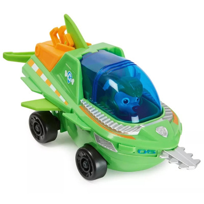 Figurina si Vehicul Paw Patrol Aqua Rocky s Sawfish