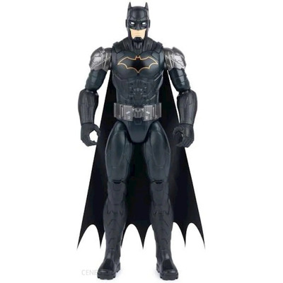 Figurina Spin Master Combat Batman in Armura Neagra cu Elemente Argintii