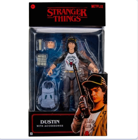 Figurina strangers things dustin articulata cu accesorii