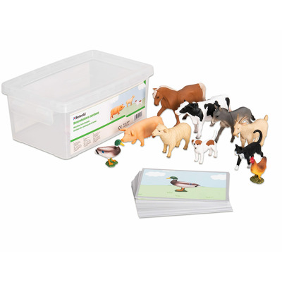 Figurine animale Montessori tema ferma