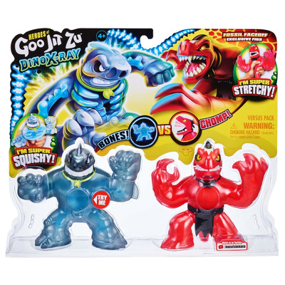 Figurine Goo Jit Zu Dino X-Ray 2 buc Thrash vs Veraptz