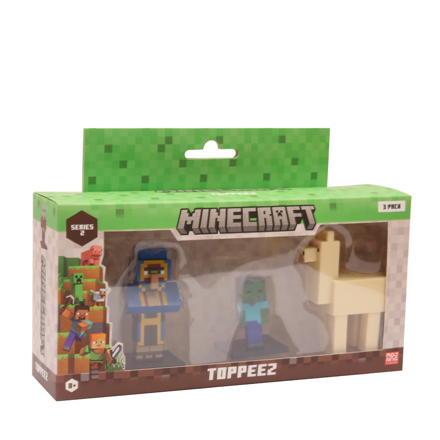 Figurine Minecraft Topeez 3 buca - Wither Skeleton, Slime si Bee PMIMC2221SWB