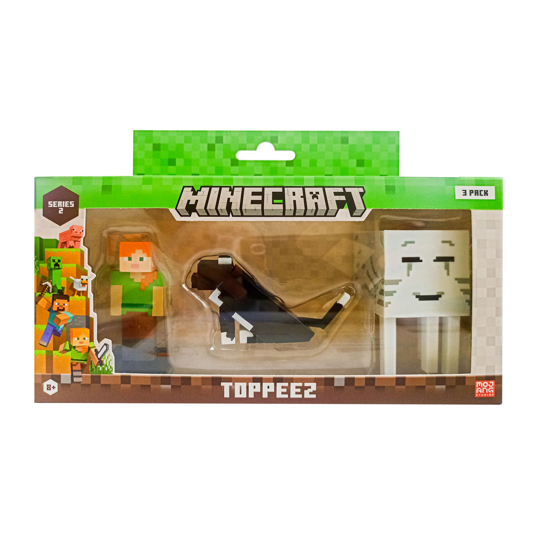 Figurine Minecraft Topeez 3 bucati - Alex, Cat si Happy Ghast