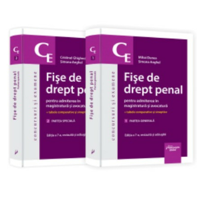 Fise de drept penal pentru admiterea in magistratura si avocatura. Editia a 7-a