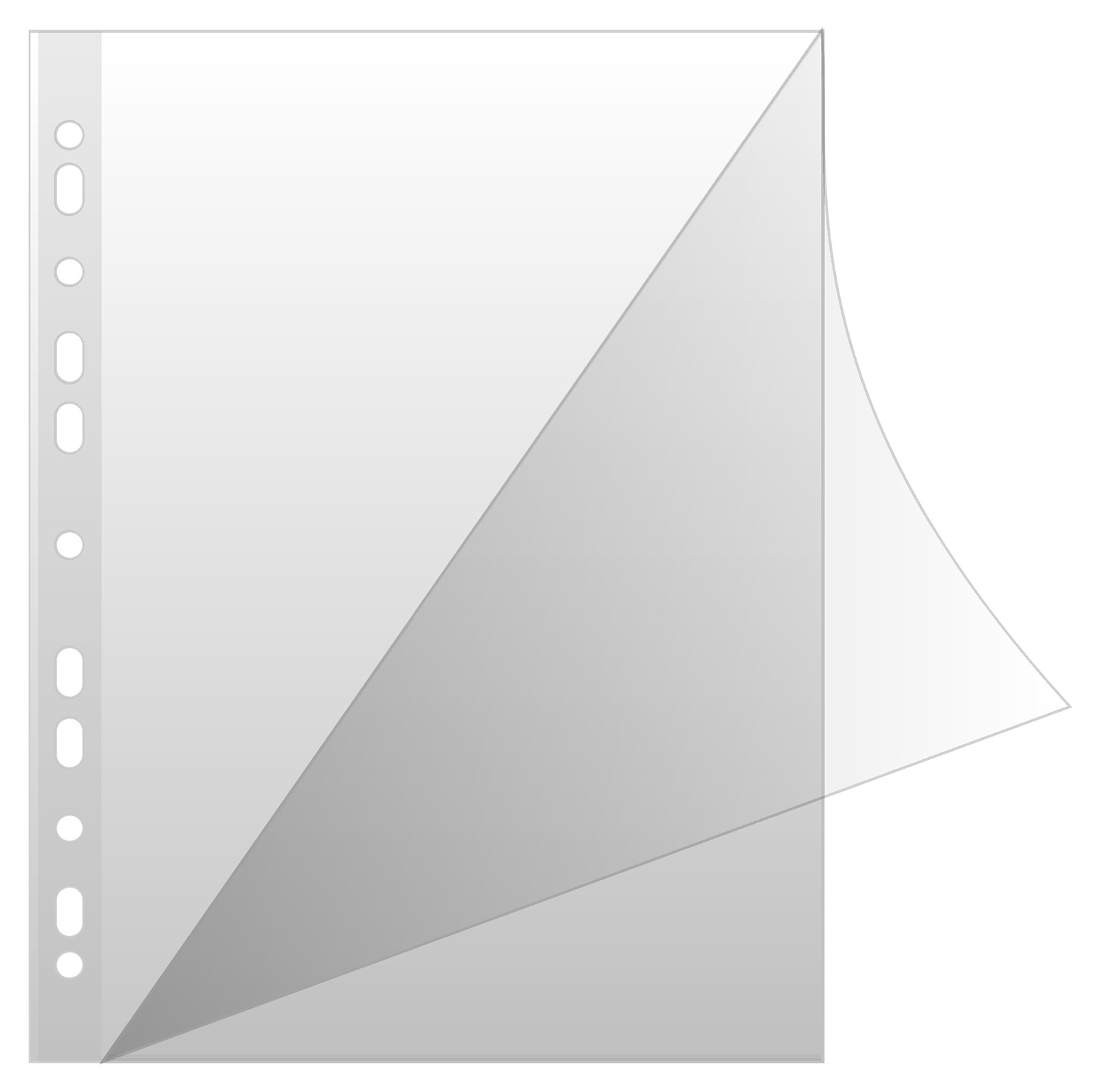 Folie protectie L pentru documente A4, 150 microni, 50 buc/set, Donau- cristal