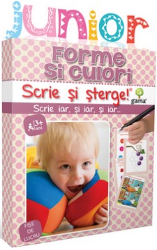 Forme si culori. Scrie si sterge (Junior 2-5 ani)