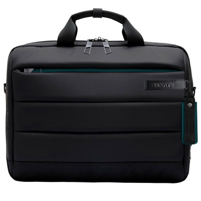 Geanta CPlus, 33x41x9cm, compartiment tableta si laptop 15.6 inch, negru/gri petrol