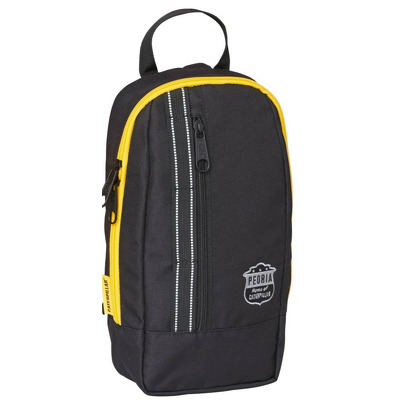 Geanta de umar Mochilas rPET Peoria, material 600D poliester - negru/galben