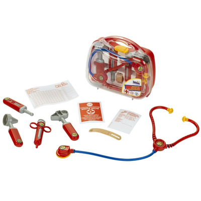 Geanta doctor transparenta cu 9 accesorii - jucarie