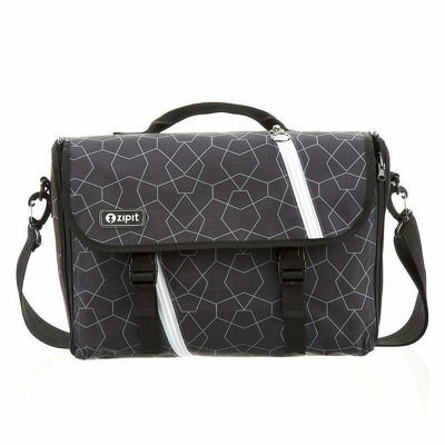 Geanta reversibila Zipit, cu husa laptop 14 inch - forme geometrice