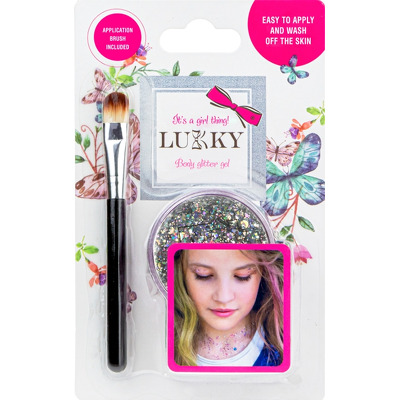 Gel body glitter pentru copii Argintiu