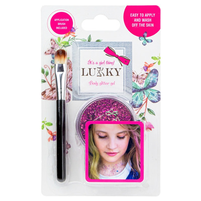 Gel body glitter pentru copii Roz