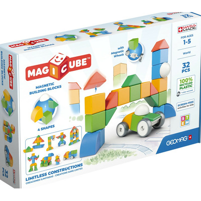 Geomag Magicube lumea reciclata 32 Piese Geomag203