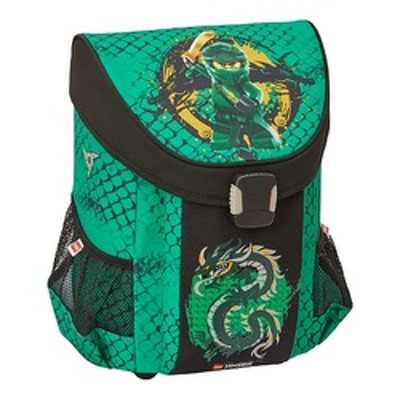 Ghiozdan scoala Easy Core Line - design NinjaGo Green