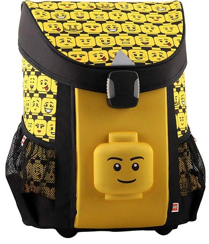 Ghiozdan scoala Easy, Lego Core Line - design Minifigures Heads