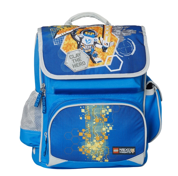 Ghiozdan scoala Premium Lego Core Line - design bleu Nexo Knights