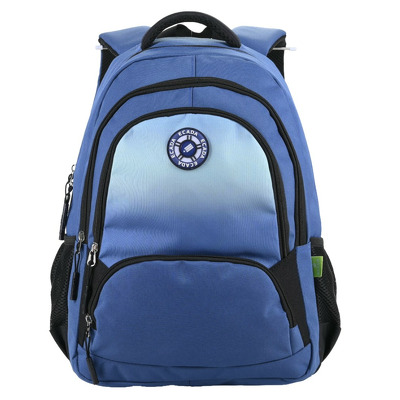 Ghiozdan scolar albastru cu 4 compartimente, 46 cm