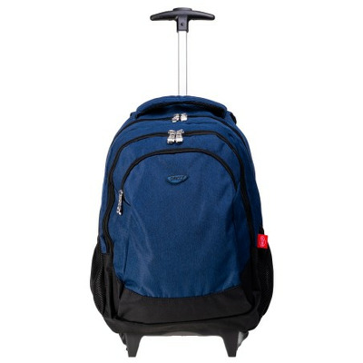 Ghiozdan scolar albastru tip troler, 44 cm GH546A