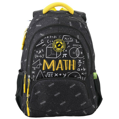 Ghiozdan scolar ECADA 61499, 46 cm, model Math