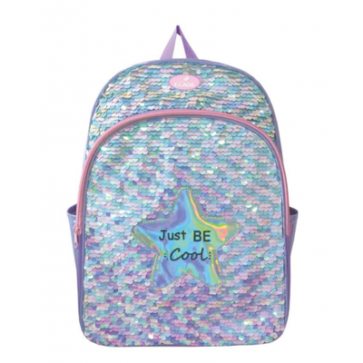 Ghiozdan scolari, model cu paiete 61725A Ecada 40CM