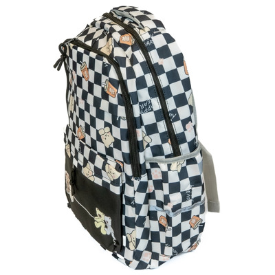 Ghiozdan Strigo alb si negru, PL017