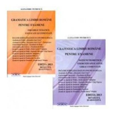 Gramatica limbii romane pentru examenul la Academia de Politie si Scolile de Agenti de Politie 2019, set 2 carti