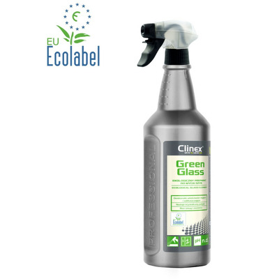 Green Glass, 1 litru, cu pulverizator, solutie pentru spalat geamuri