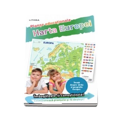 Harta Europei. Planse educationale