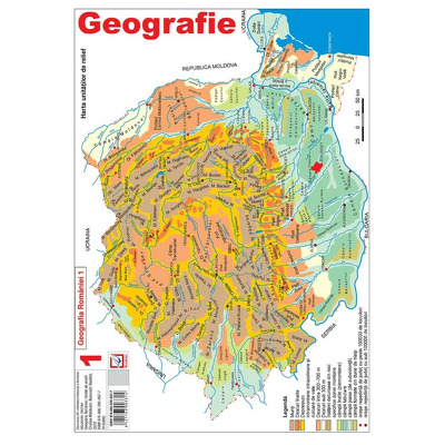 Harta Geografia Romaniei 1