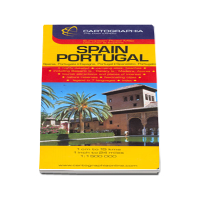 Harta rutiera Spania si Portugalia
