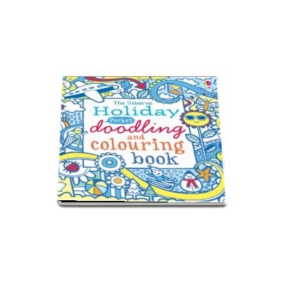 Holiday pocket doodling and colouring book