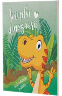 Imi plac dinozaurii (abtibilduri+ sabloane)