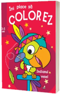 Imi place sa colorez. Indianul vesel (3-5 ani)