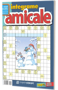 Integrame amicale, numarul 274. Revista de integrame de nivel mediu