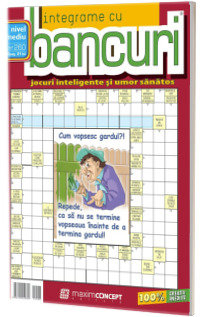 Integrame cu bancuri, numarul 260. Jocuri inteligente si umor sanatos. Nivel mediu