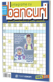 Integrame cu bancuri, numarul 261. Jocuri inteligente si umor sanatos. Nivel mediu