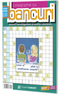 Integrame cu bancuri, numarul 263. Jocuri inteligente si umor sanatos. Nivel mediu
