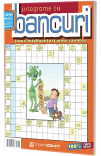 Integrame cu bancuri, numarul 264. Jocuri inteligente si umor sanatos. Nivel mediu